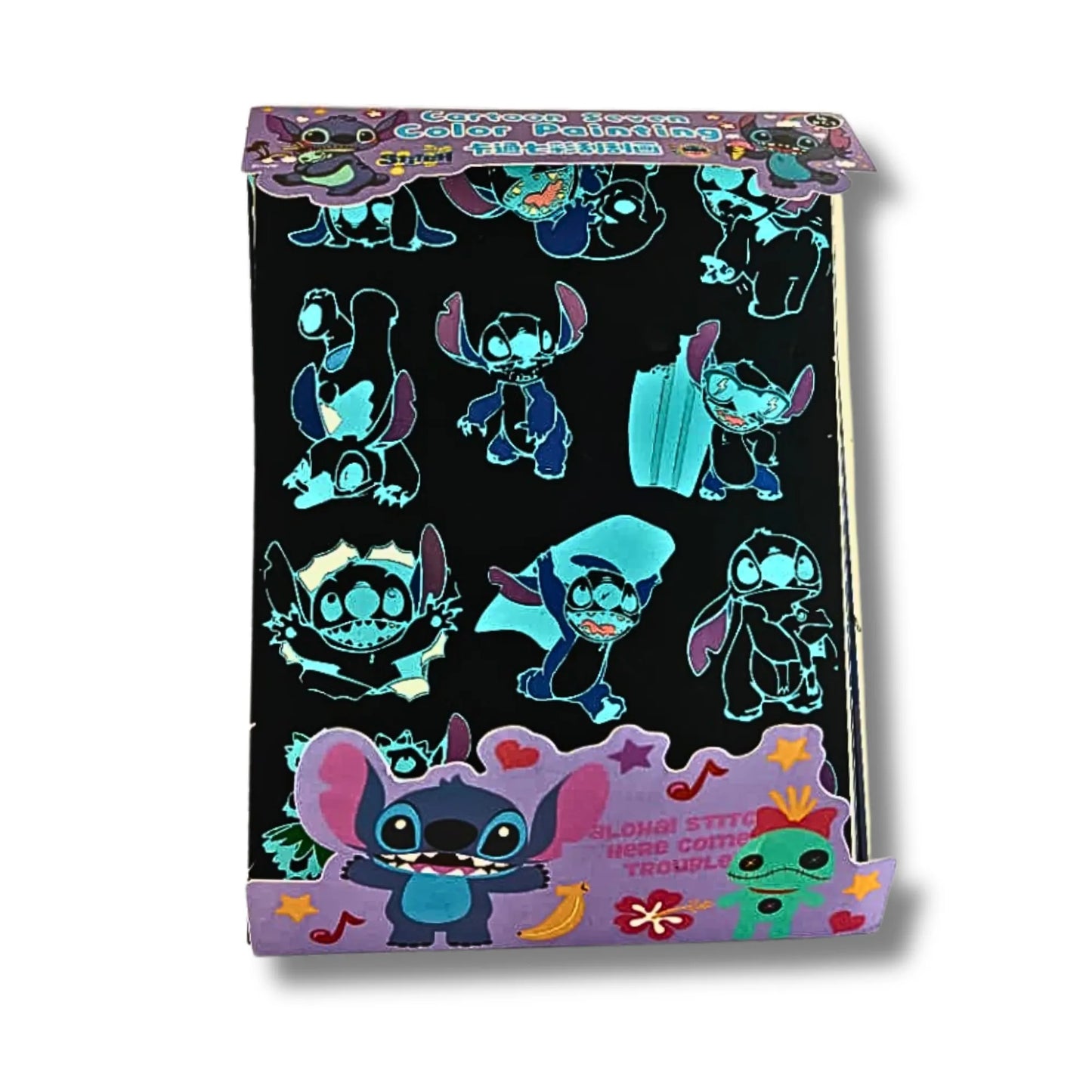 Stitch Puffy Water Stickers Set for Kids | 3D Cartoon Bubble Stickers with Coloring Doodle Kit | Cute DIY Decorative Stickers for Girls & Boys | Assorted Stitch Theme Pack