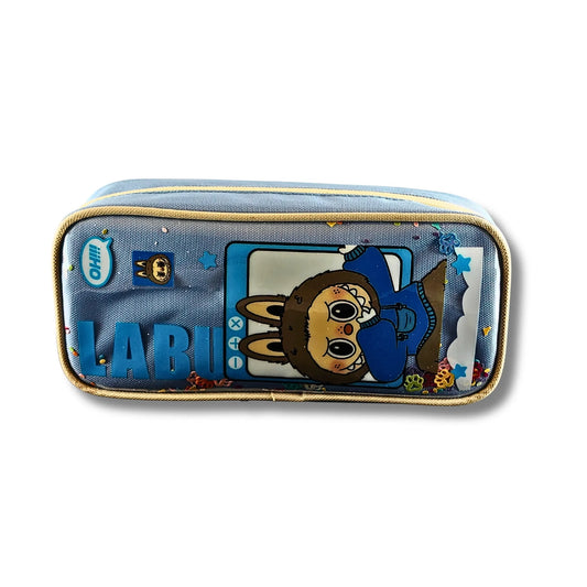 Stylish Labhu Pencil Pouch for Kids | Cartoon Zipper Stationery Case