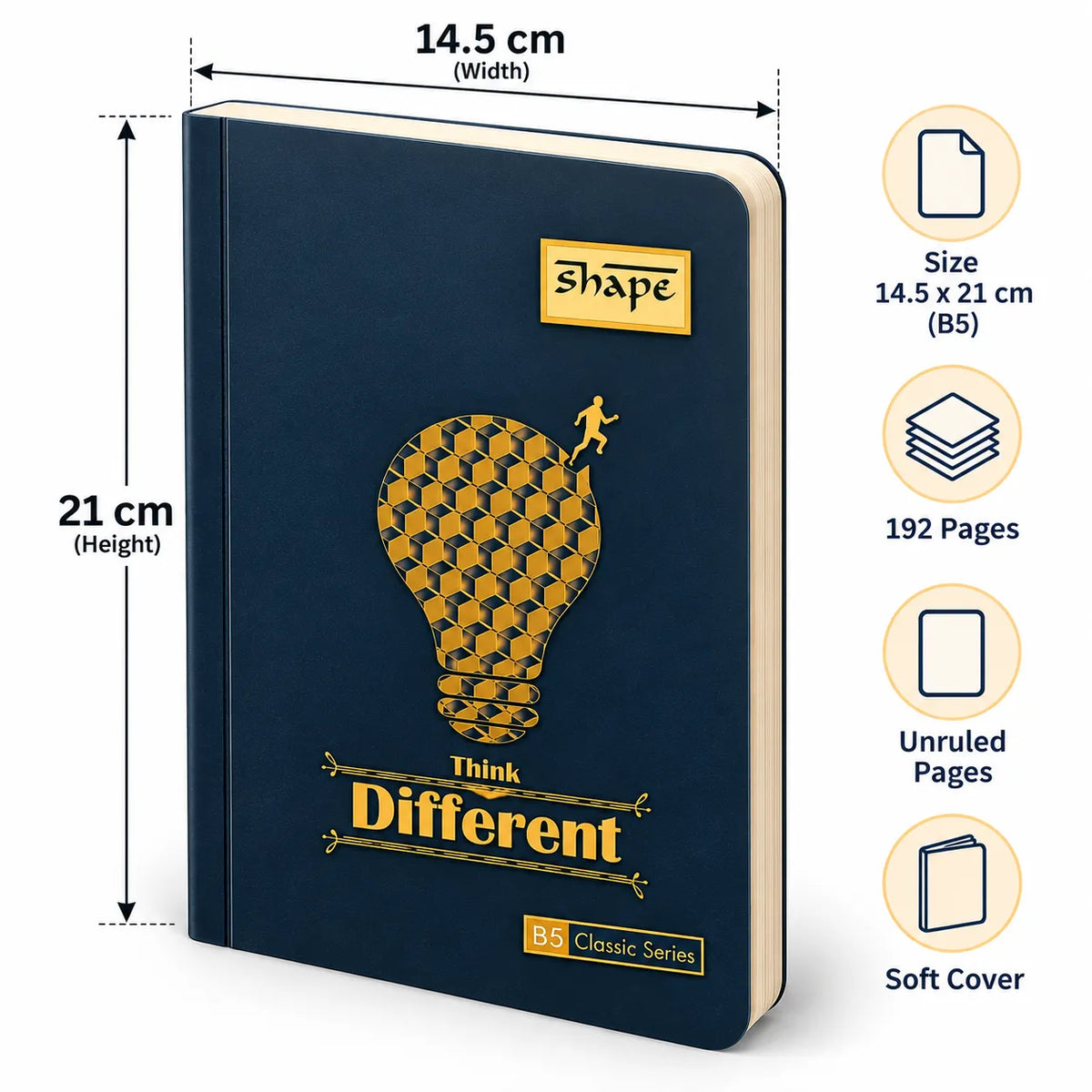 Shape Think Different B5 Classic Series Notebook