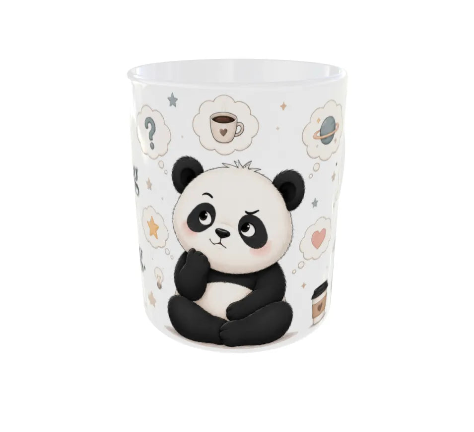 Thinking About Thinking Panda Ceramic Coffee Mug
