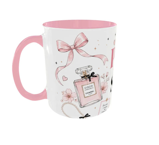 Too Pretty To Stress Pink Ceramic Mug