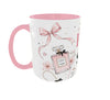 Too Pretty To Stress Pink Ceramic Mug