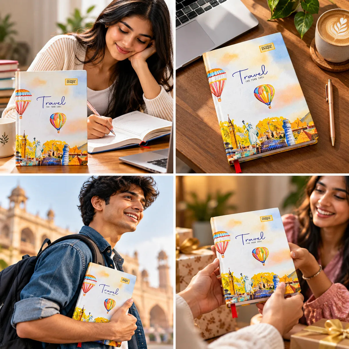 Travel For Your Soul Hardcover Ruled Notebook – 192 Pages