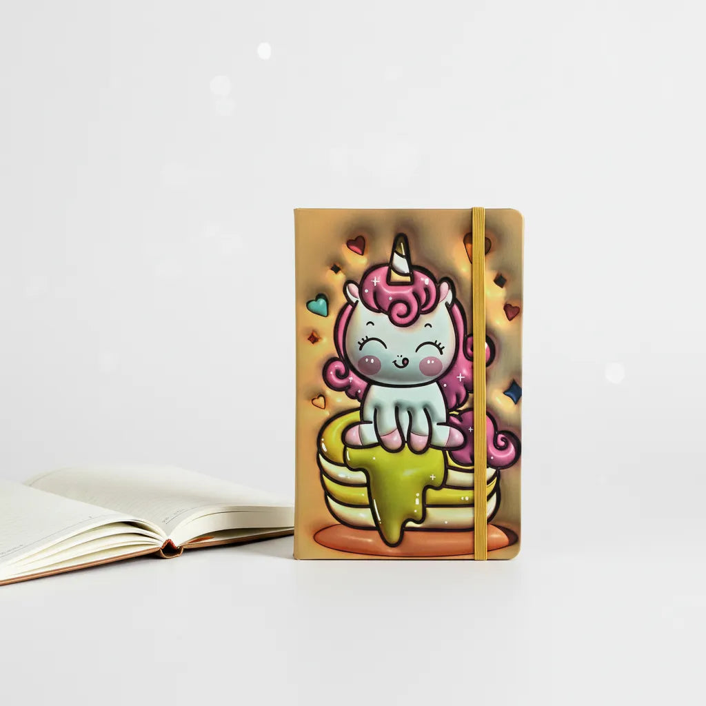 Unicorn Candy Dream Hard Bound Diary with Elastic Closure