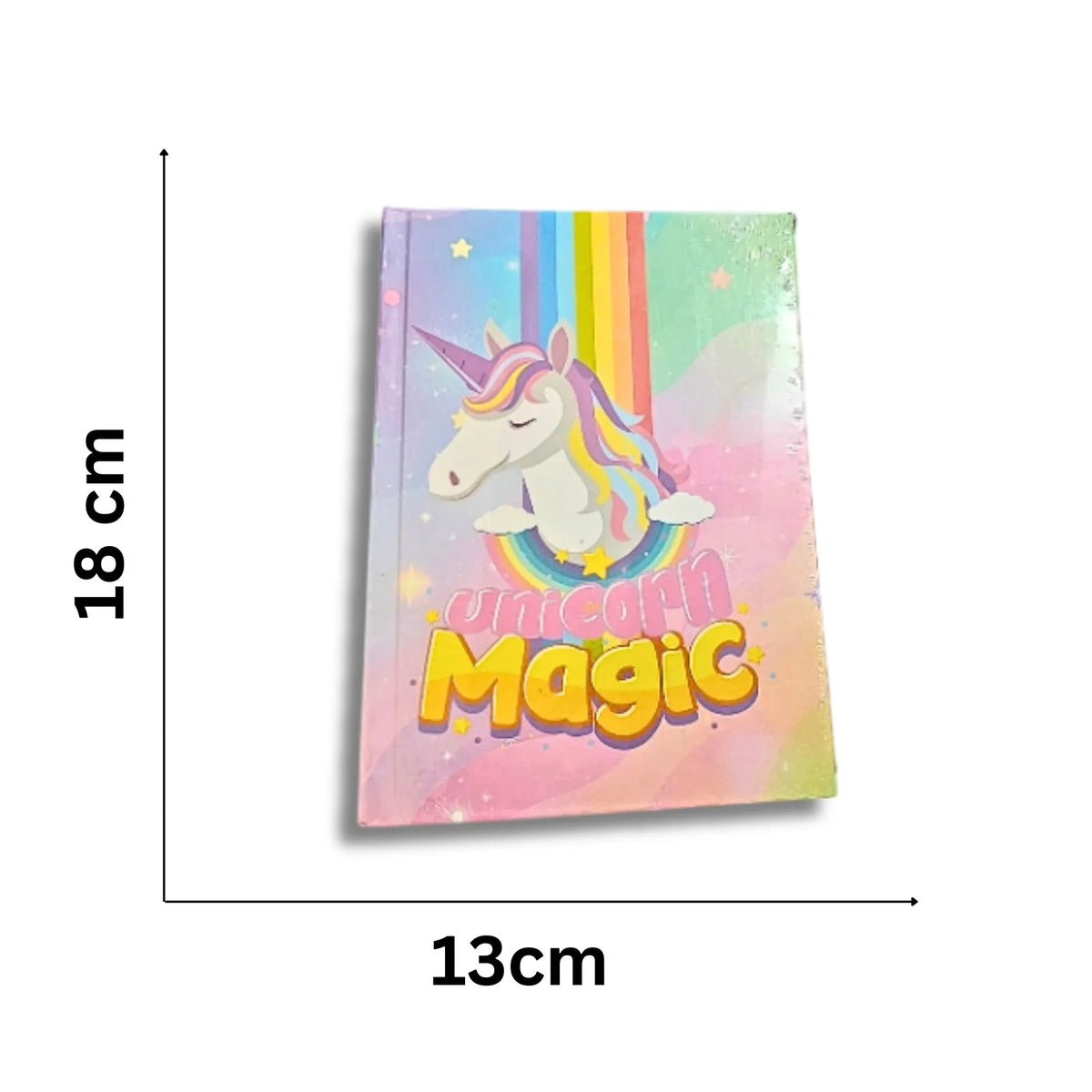Unicorn Magic Notebook for Kids – 13×18 cm, 192 Pages