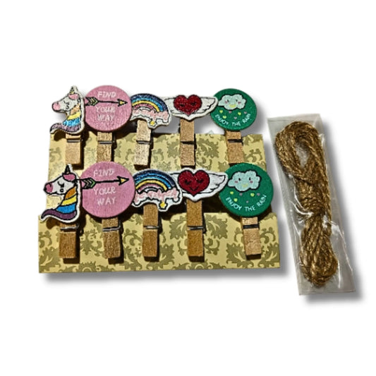 Unicorn Wooden Clips – Decorative Craft & Photo Clips | Saadhya Kraafts