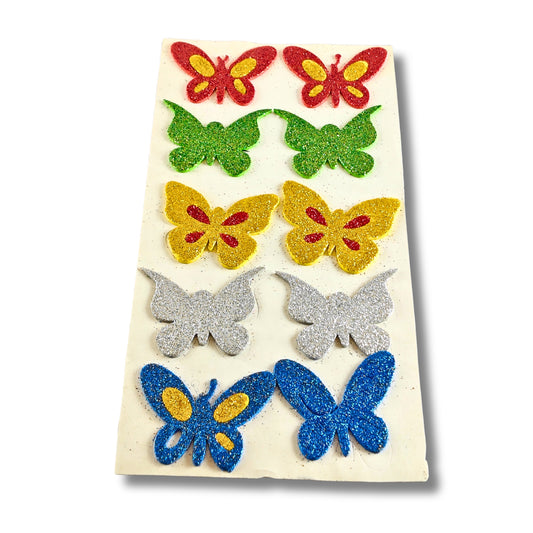 Butterfly Glitter Stickers | Multi-Color Decorative Stickers