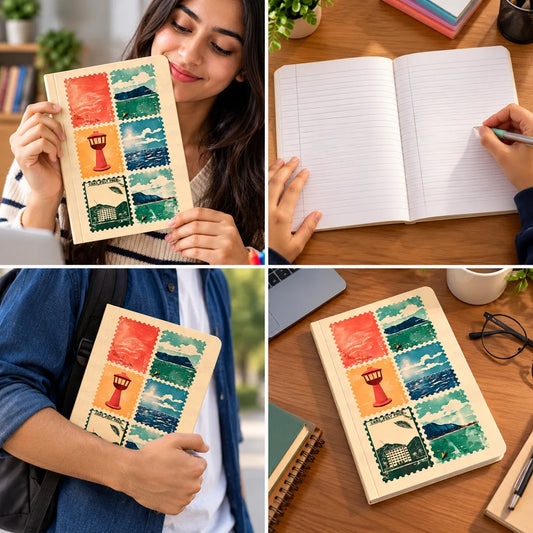 Vintage Coastal Postcard Notebook