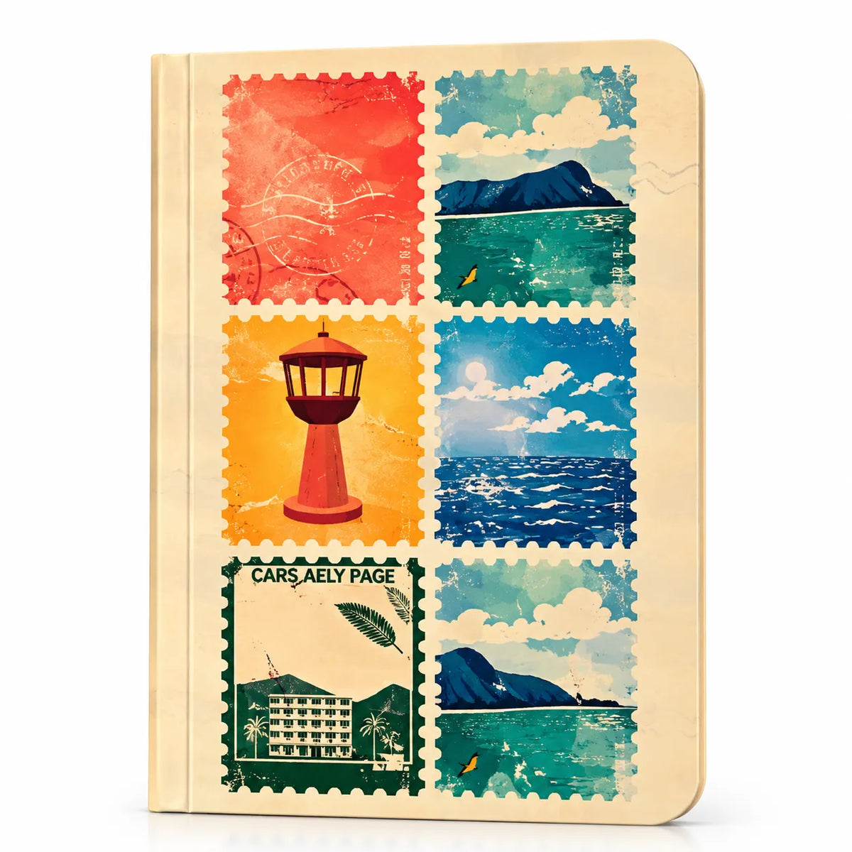 Vintage Coastal Postcard Notebook