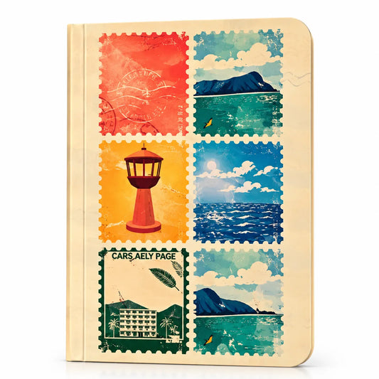 Vintage Coastal Postcard Notebook