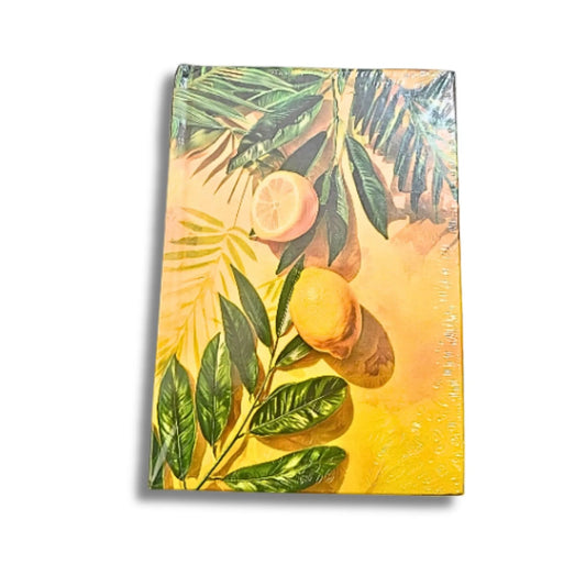 When Life Gives You Lemons Make Lemonade – Botanical Hard Cover Ruled Notebook, 192 Pages, 10.5 × 14.8 cm