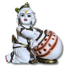 White Makhan Chor Krishna Idol – Decorative Laddu Gopal Murti