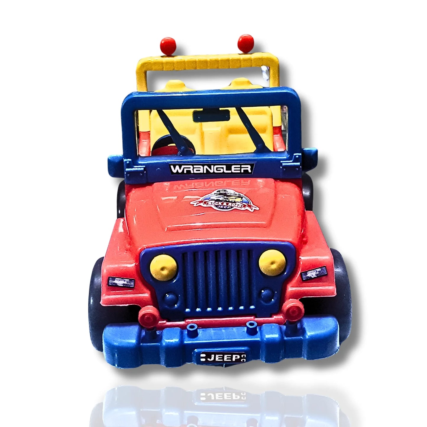 Wrangler Style Model Jeep Toy for Kids | Friction Powered Mini Jeep Car | 3 Color Variants