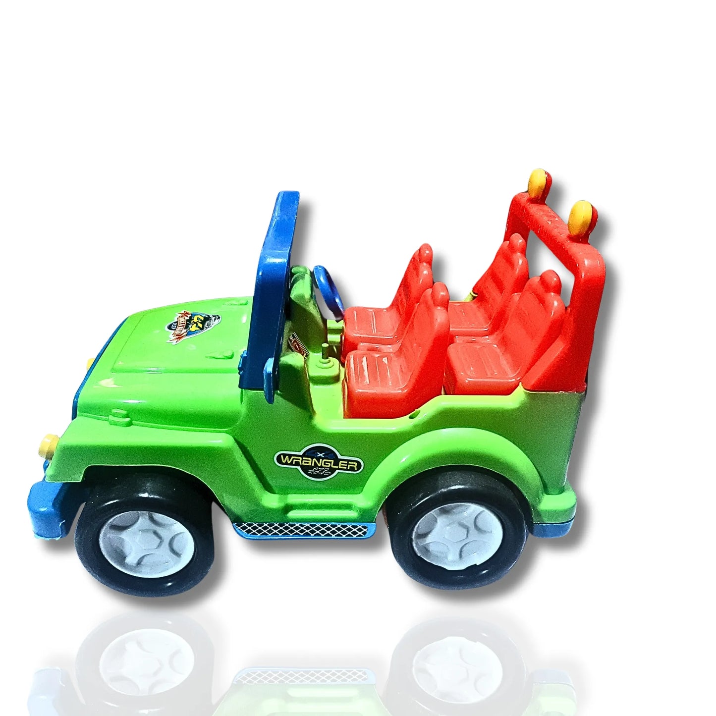 Wrangler Style Model Jeep Toy for Kids | Friction Powered Mini Jeep Car | 3 Color Variants