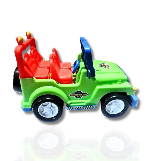 Wrangler Style Model Jeep Toy for Kids | Friction Powered Mini Jeep Car | 3 Color Variants