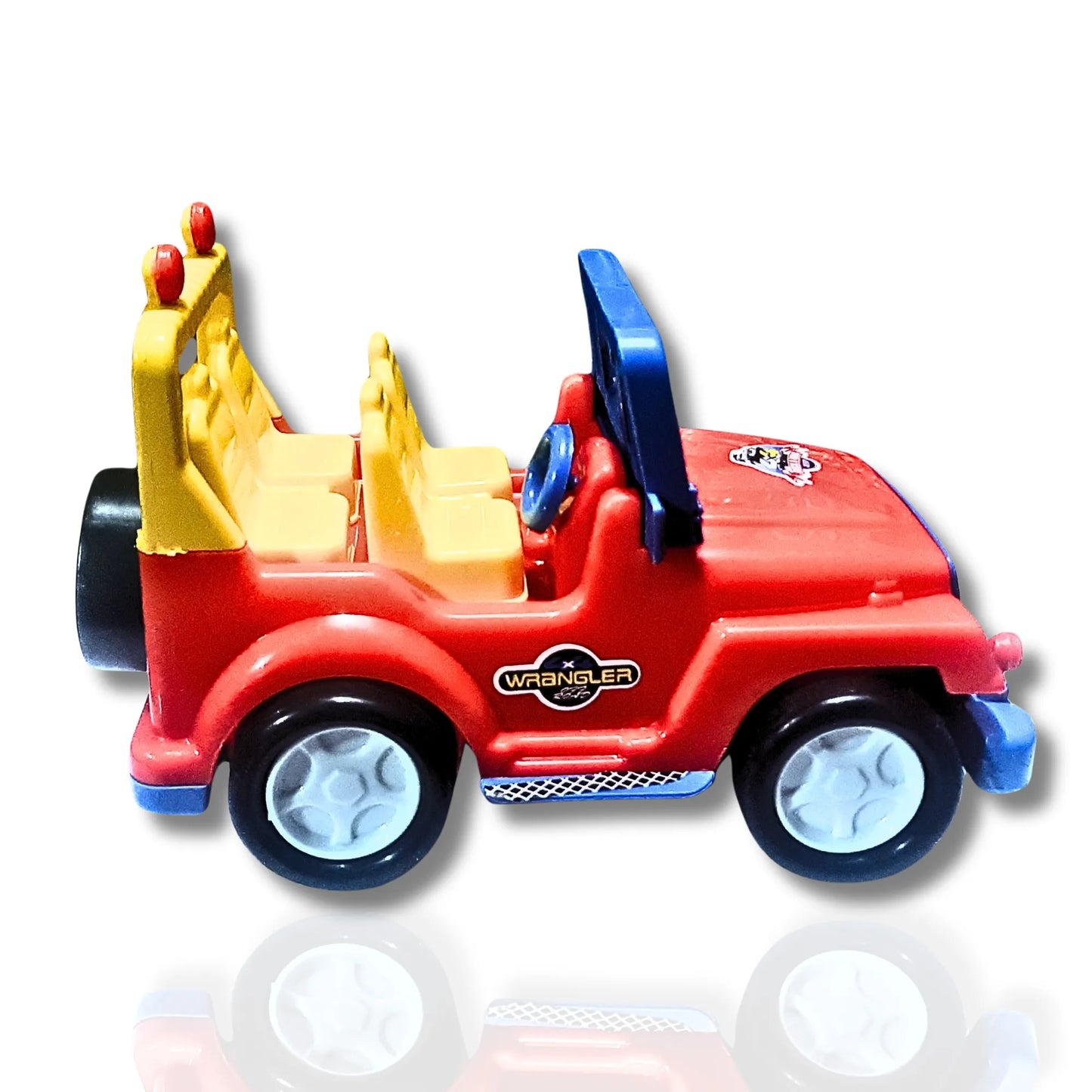 Wrangler Style Model Jeep Toy for Kids | Friction Powered Mini Jeep Car | 3 Color Variants