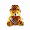 Yellow Teddy Bear with Polka Dot Hat & Heart Cushion | Cute Soft Plush Teddy Bear Toy for Kids, Girls & Gifting
